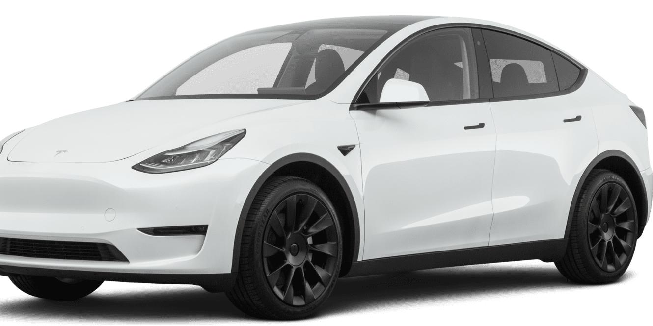 TESLA MODEL Y 2020 5YJYGDEF0LF000668 image